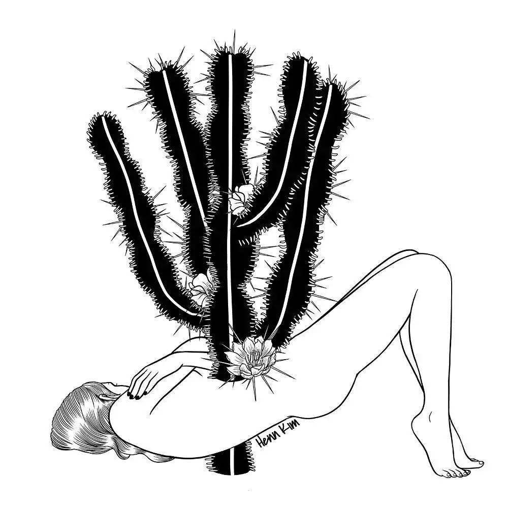 一組扎心黑色治愈系漫畫，看哭了的黑白插畫