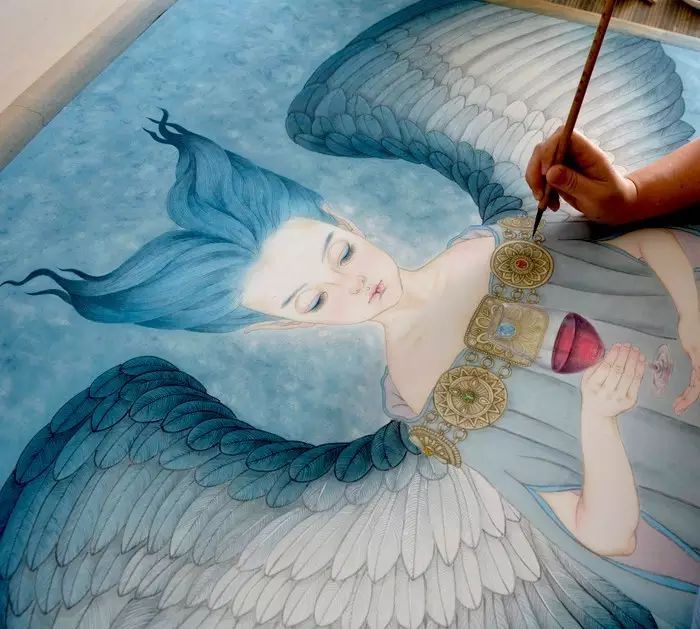 古風(fēng)詩(shī)意手繪插畫：一場(chǎng)風(fēng)花雪月任飄搖美！