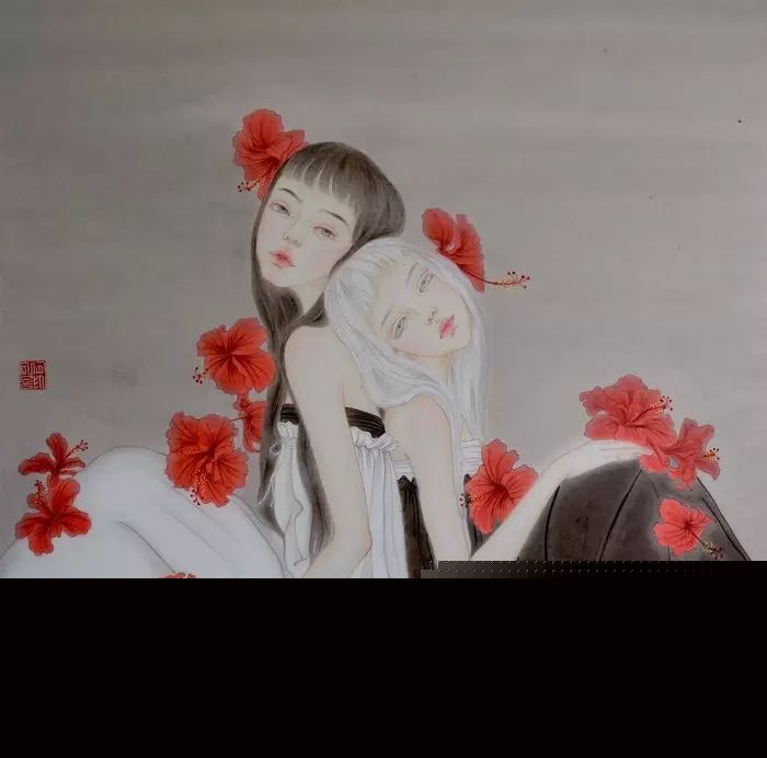 古風(fēng)詩意手繪插畫：一場風(fēng)花雪月任飄搖美！