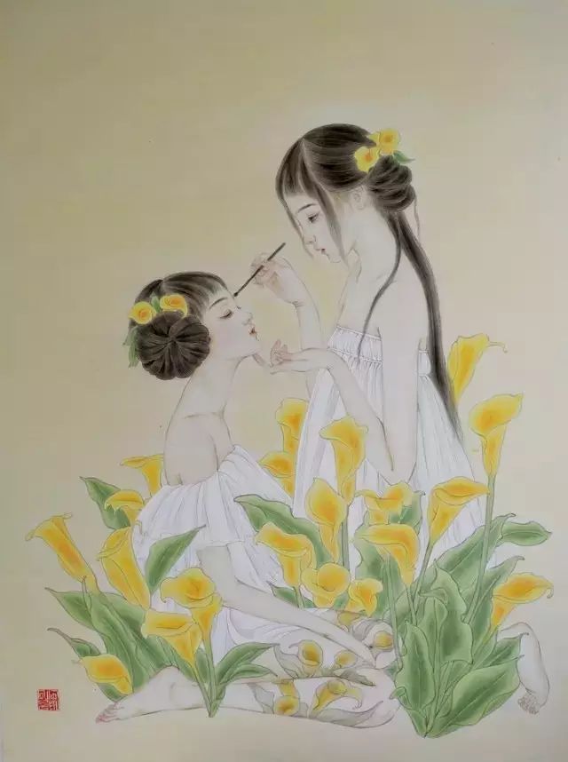 古風(fēng)詩意手繪插畫：一場風(fēng)花雪月任飄搖美！