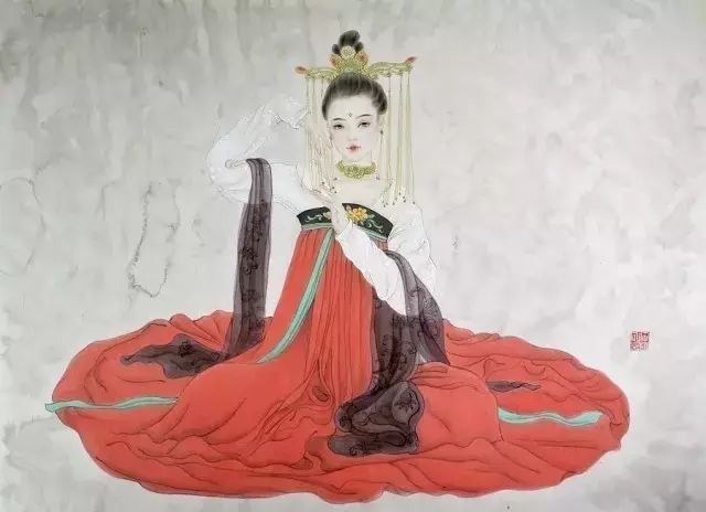 古風(fēng)詩意手繪插畫：一場風(fēng)花雪月任飄搖美！