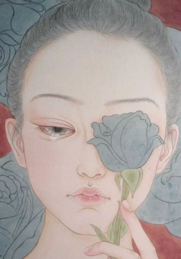 古風詩意手繪插畫：一場風花雪月任飄搖美！