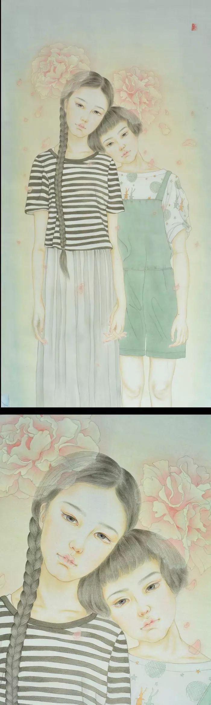 古風詩意手繪插畫：一場風花雪月任飄搖美！