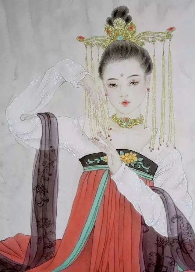 古風(fēng)詩意手繪插畫：一場風(fēng)花雪月任飄搖美！