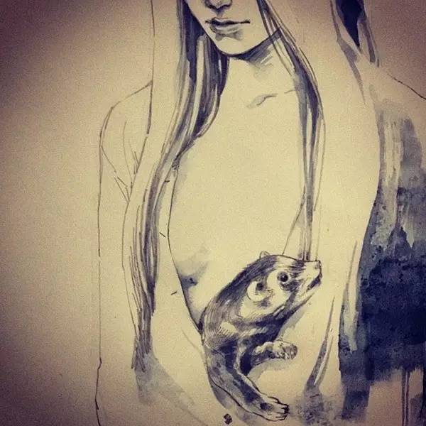 50幅人物速寫手繪插畫：感受時(shí)尚奇妙意境