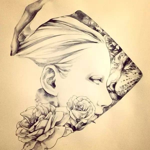 50幅人物速寫手繪插畫：感受時(shí)尚奇妙意境