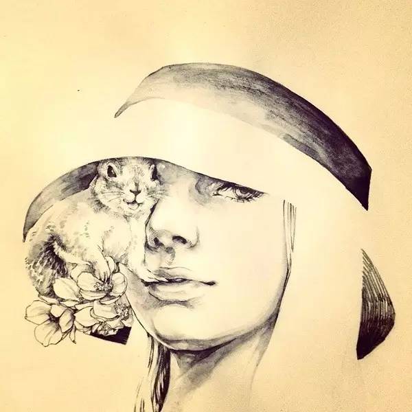 50幅人物速寫手繪插畫：感受時(shí)尚奇妙意境