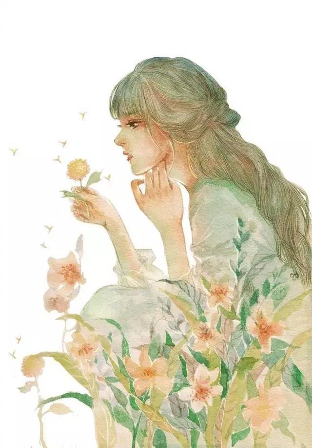 小清新少女心插畫(huà)欣賞：優(yōu)雅浪漫的少女插畫(huà)