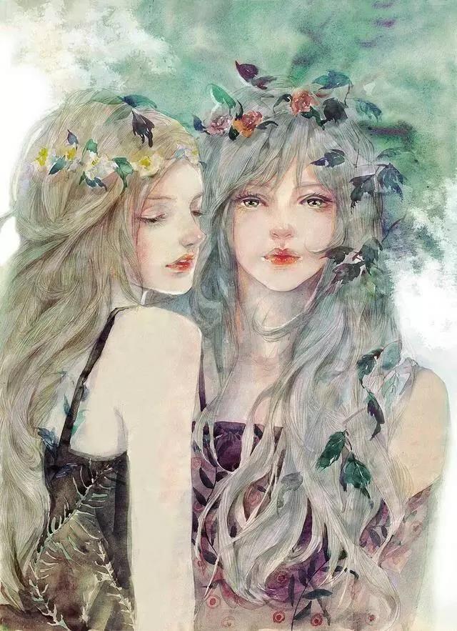 小清新少女心插畫(huà)欣賞：優(yōu)雅浪漫的少女插畫(huà)