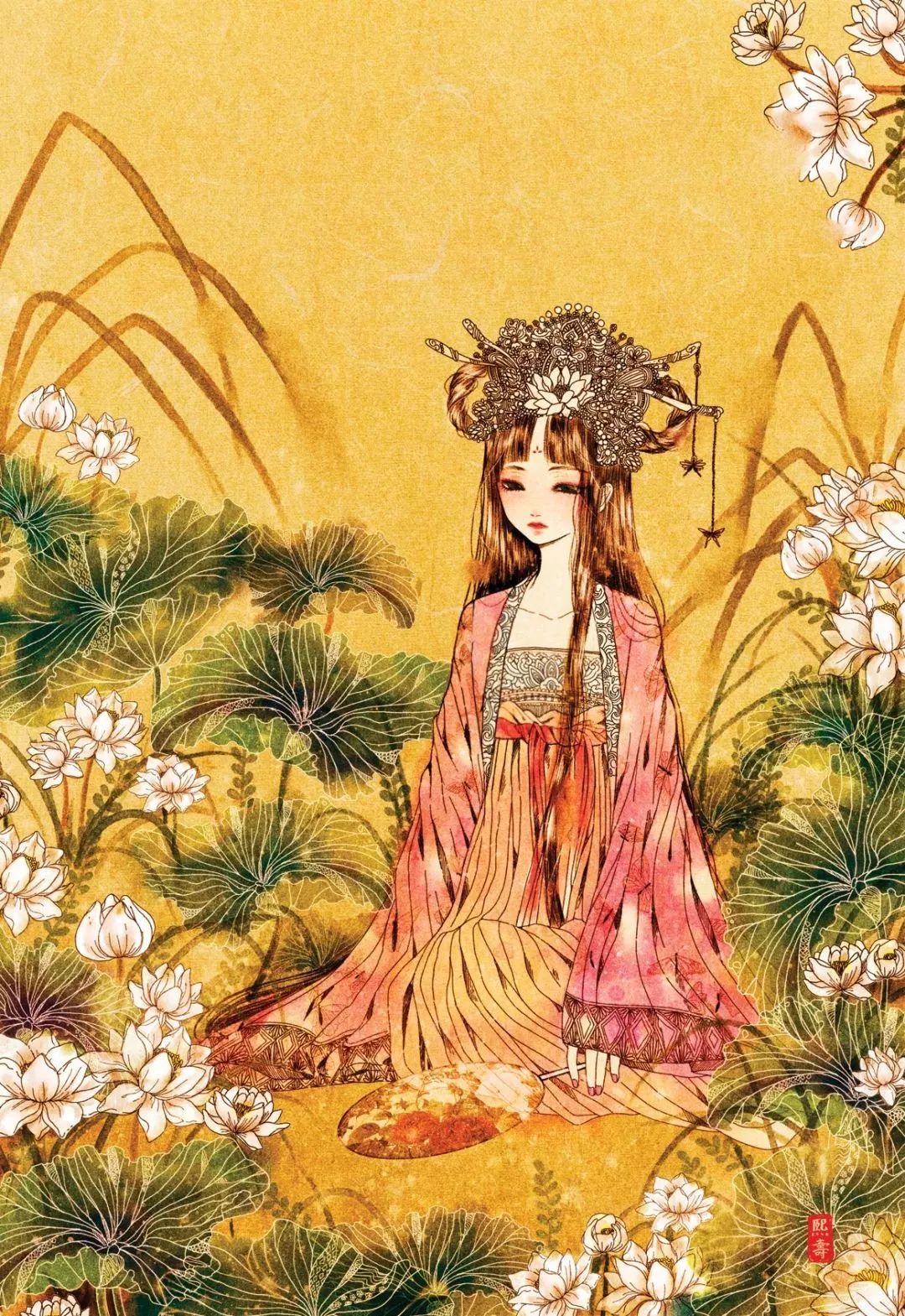 好美的水彩插畫，夢幻奇妙的插畫設(shè)計(jì)