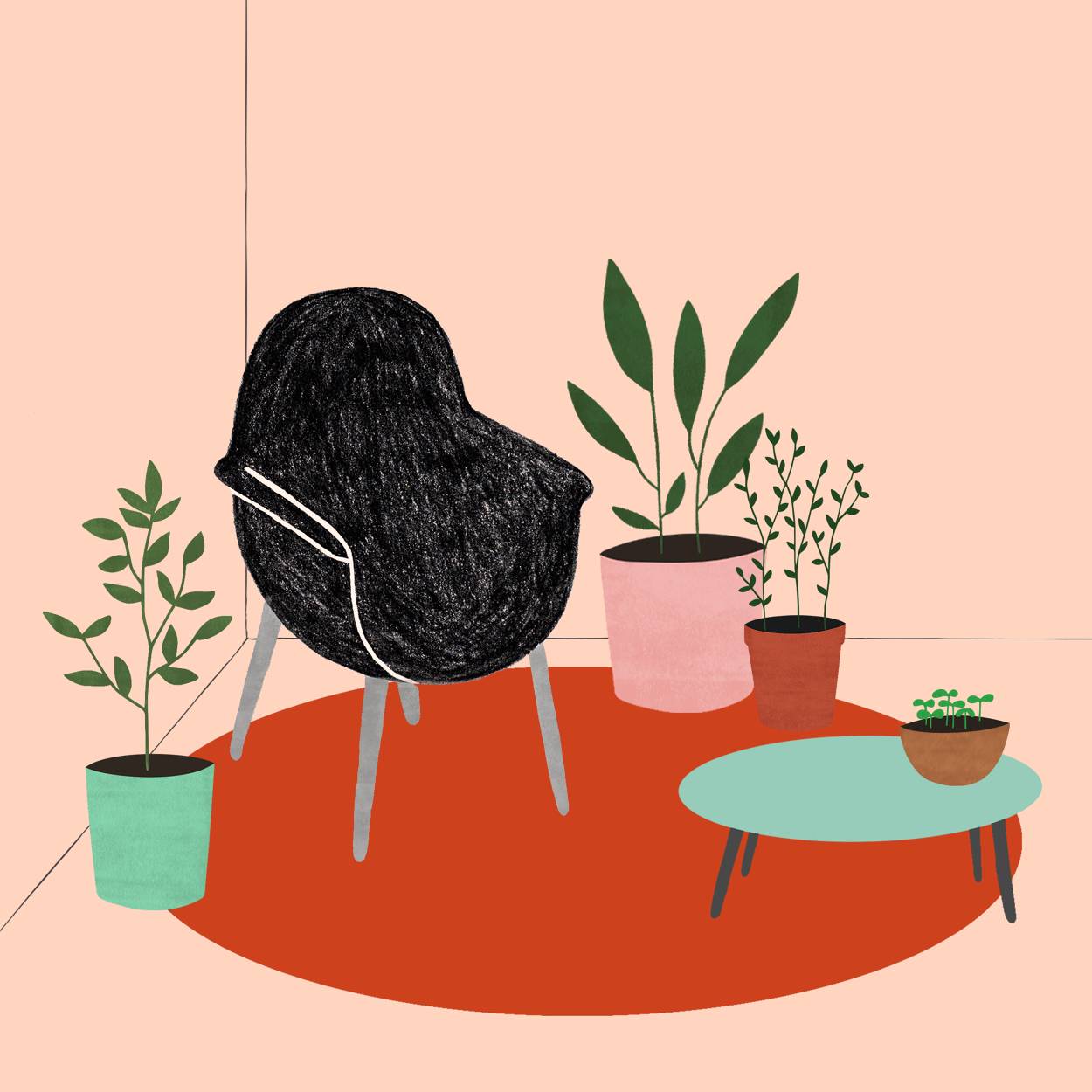 簡約小插畫，簡單小日子