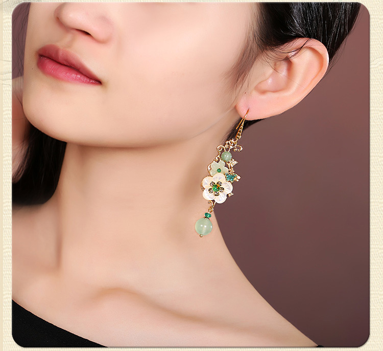 冷淡古風(fēng)耳墜耳環(huán)，小清新花朵耳環(huán)首飾