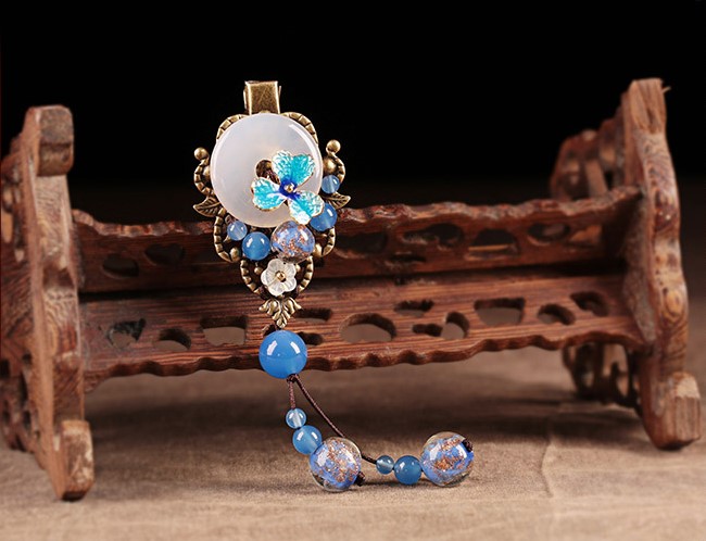 清水怡香發(fā)夾：古典古風(fēng)魚(yú)嘴發(fā)夾頭飾