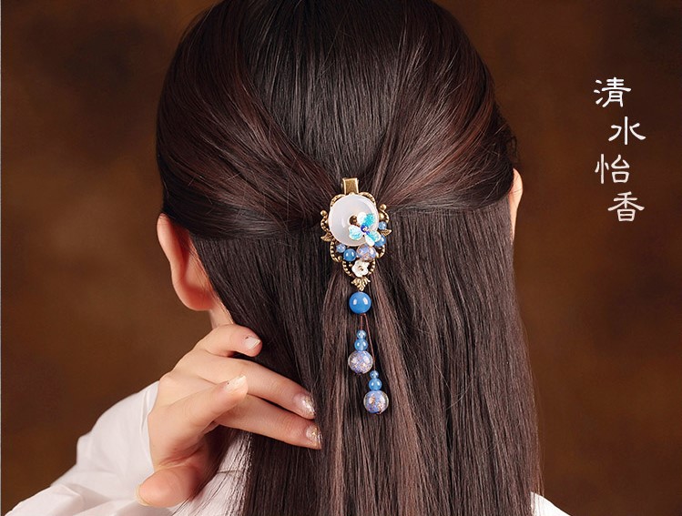 清水怡香發(fā)夾：古典古風(fēng)魚(yú)嘴發(fā)夾頭飾