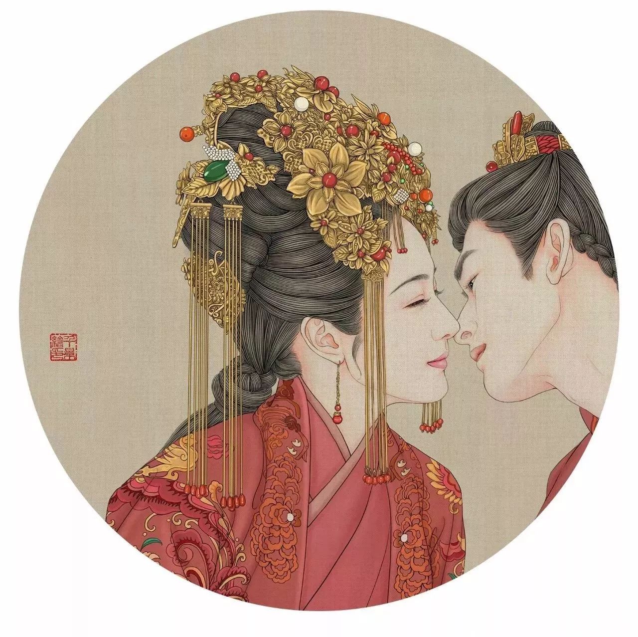 驚艷手繪插畫：古風(fēng)線條畫出女子極致的美