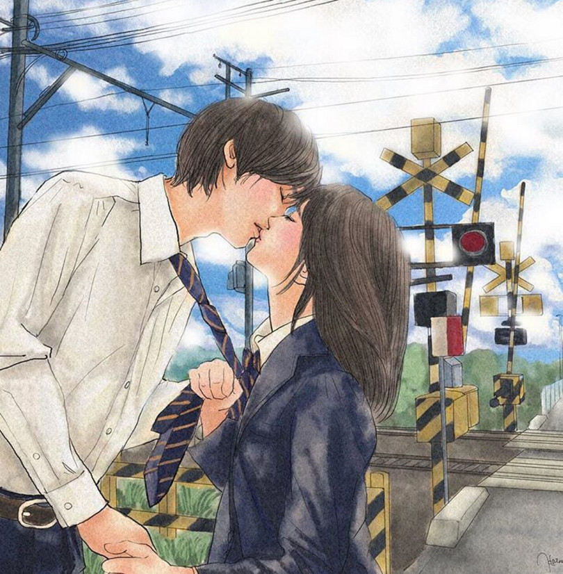 一組情侶情趣插畫，充滿誘惑的手繪插畫