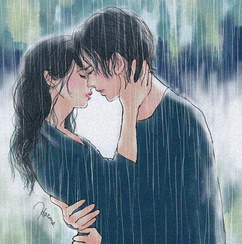 一組情侶情趣插畫(huà)，充滿(mǎn)誘惑的手繪插畫(huà)