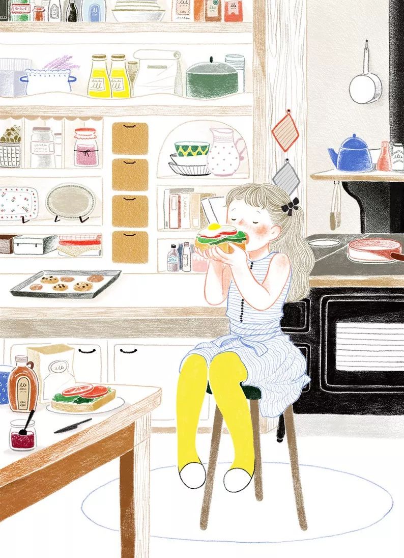 一組小清新彩鉛插畫，唯美的色彩世界!