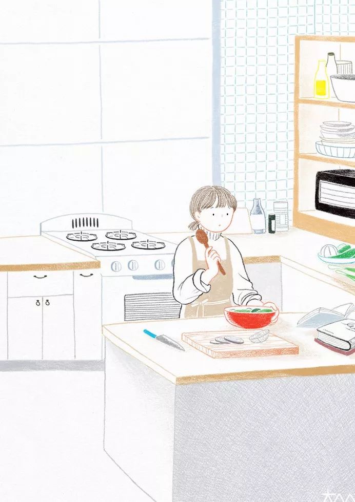 一組小清新彩鉛插畫，唯美的色彩世界!