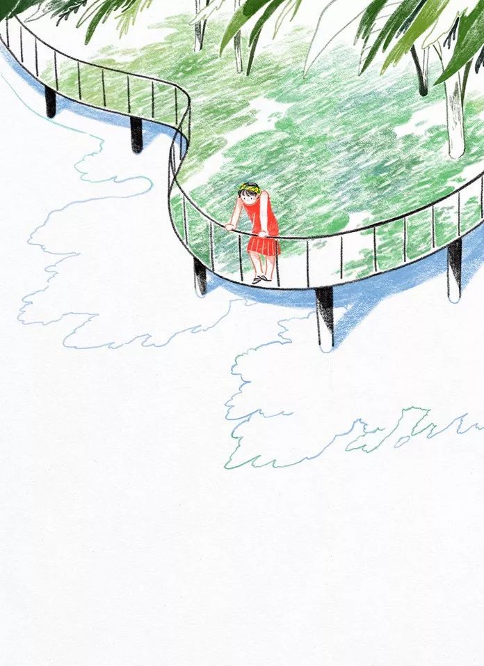 一組小清新彩鉛插畫，唯美的色彩世界!