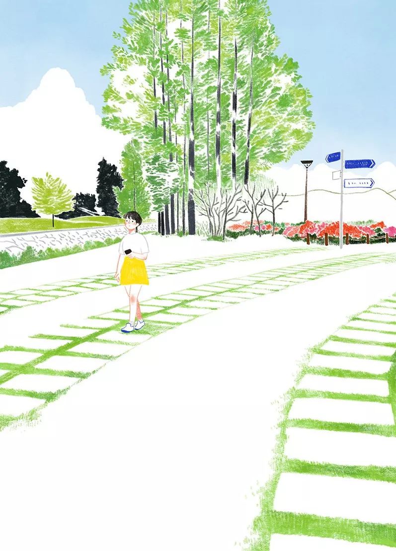 一組小清新彩鉛插畫，唯美的色彩世界!