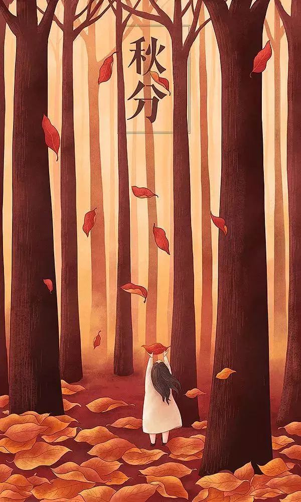 治愈系畫風(fēng)插畫：一組二十四節(jié)氣插畫