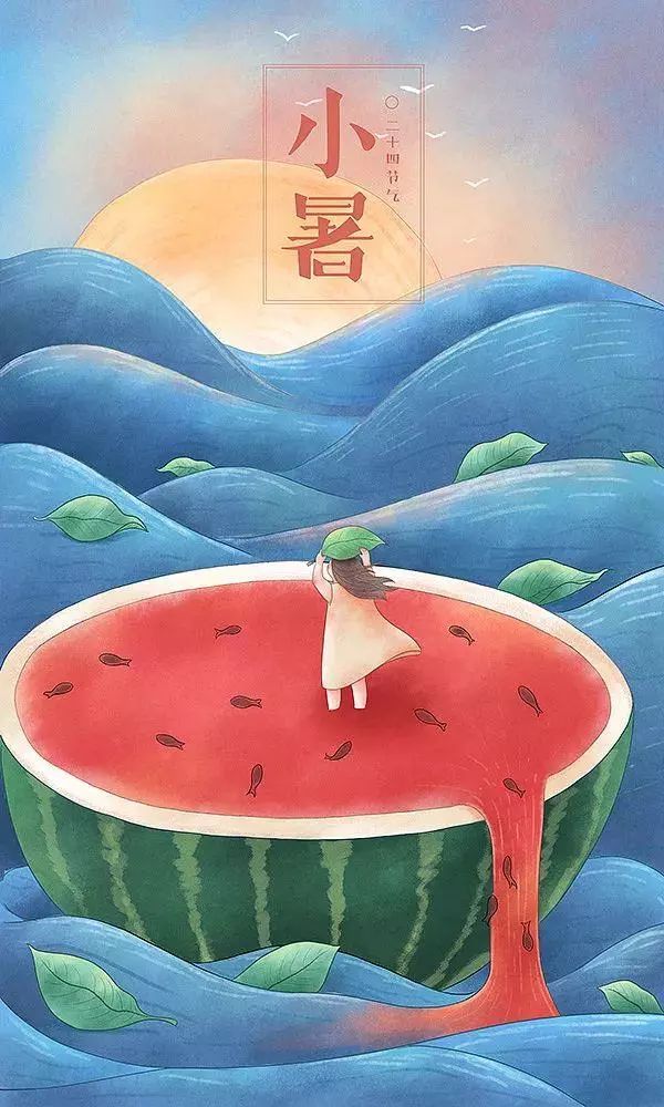 治愈系畫(huà)風(fēng)插畫(huà)：一組二十四節(jié)氣插畫(huà)