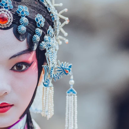 一組京劇戲曲花旦頭像，唯美古風(fēng)真人頭像