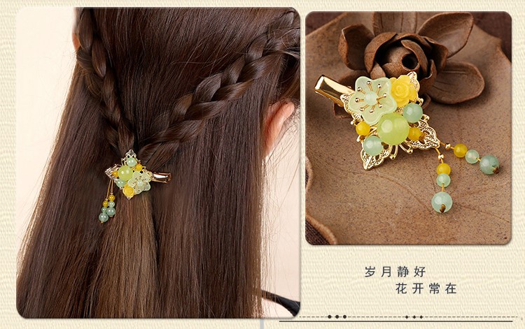 小清新復(fù)古頭飾，淑女氣質(zhì)發(fā)夾頭飾