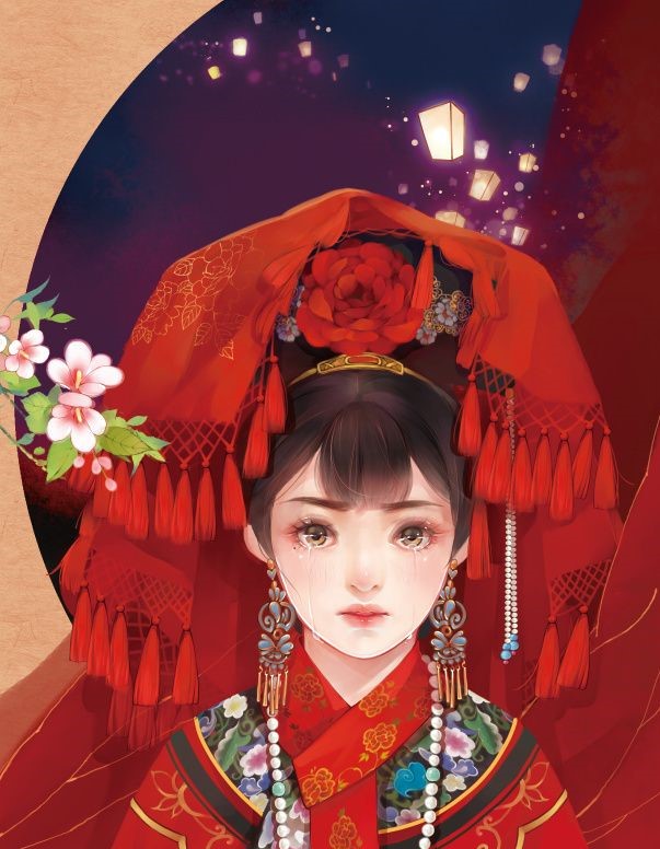 6張唯美古風(fēng)圖片：一襲紅衣、披妝待嫁