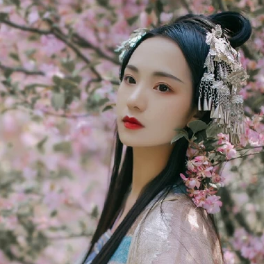 花香滿溢女生頭像，唯美古風(fēng)真人頭像