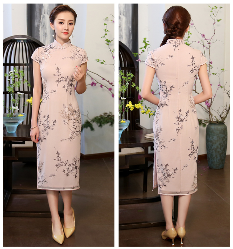 溫婉柔情的粉色旗袍，跨越時代的美!