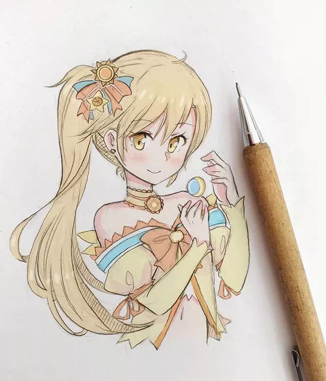 清新可愛美少女插畫，萌化你的心！