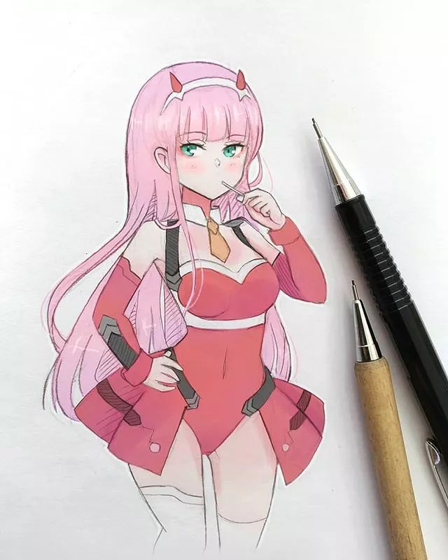 清新可愛美少女插畫，萌化你的心！