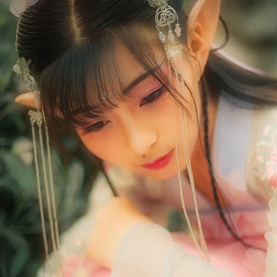 夢幻精靈女生頭像：唯美古風真人頭像