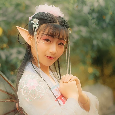 夢幻精靈女生頭像：唯美古風真人頭像