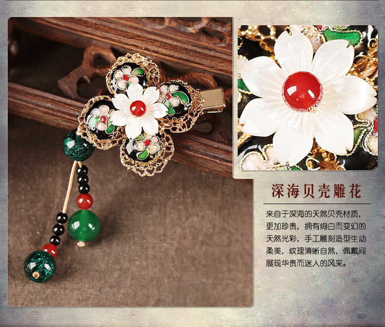 翠華春發(fā)夾，華麗典雅頭飾