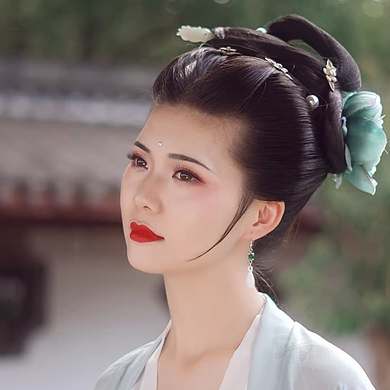 牡丹花女生頭像，唯美古風(fēng)真人頭像