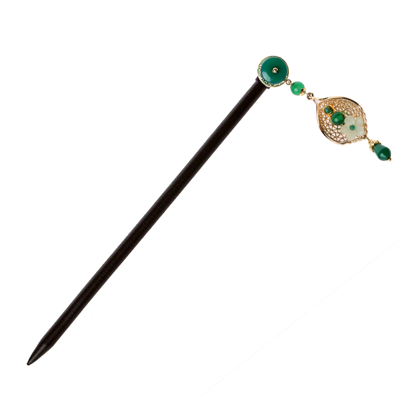 瑪瑙流蘇步搖，古典古風(fēng)簪子頭飾