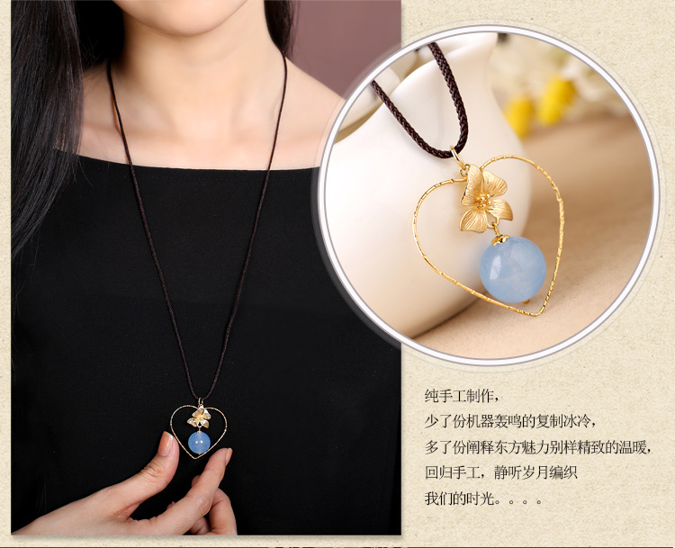 夢(mèng)憶清淺項(xiàng)鏈，桃心冷淡風(fēng)首飾