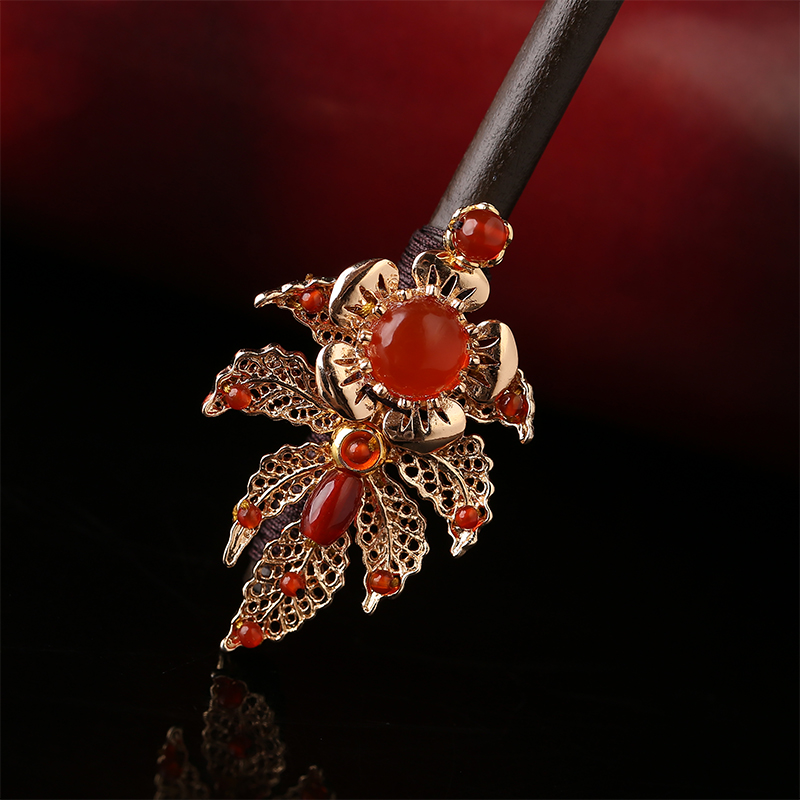 耀眼金色發(fā)簪，古風氣質(zhì)頭飾