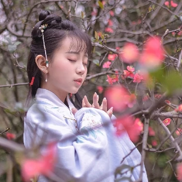 可愛(ài)漢服女生頭像，唯美古風(fēng)真人頭像