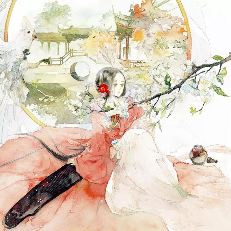 古風(fēng)女子頭像，一顰一笑盡動人