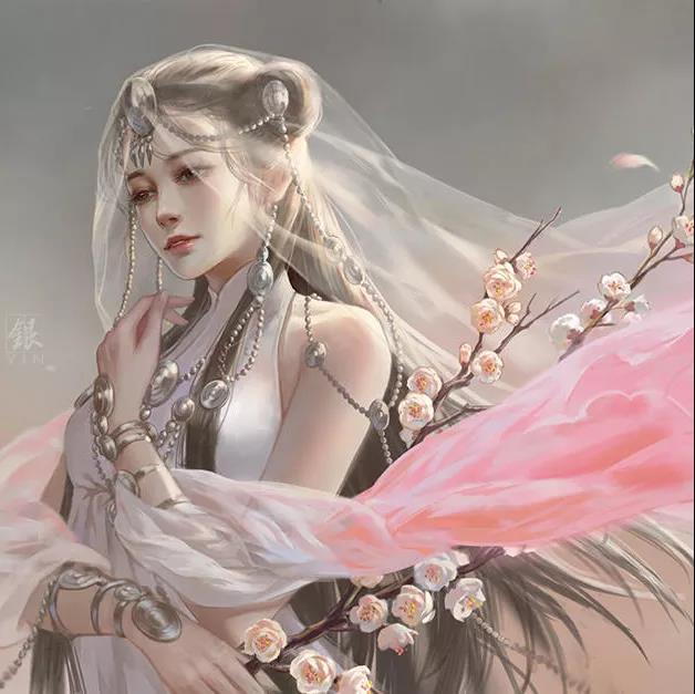 古風(fēng)女子頭像，一顰一笑盡動人