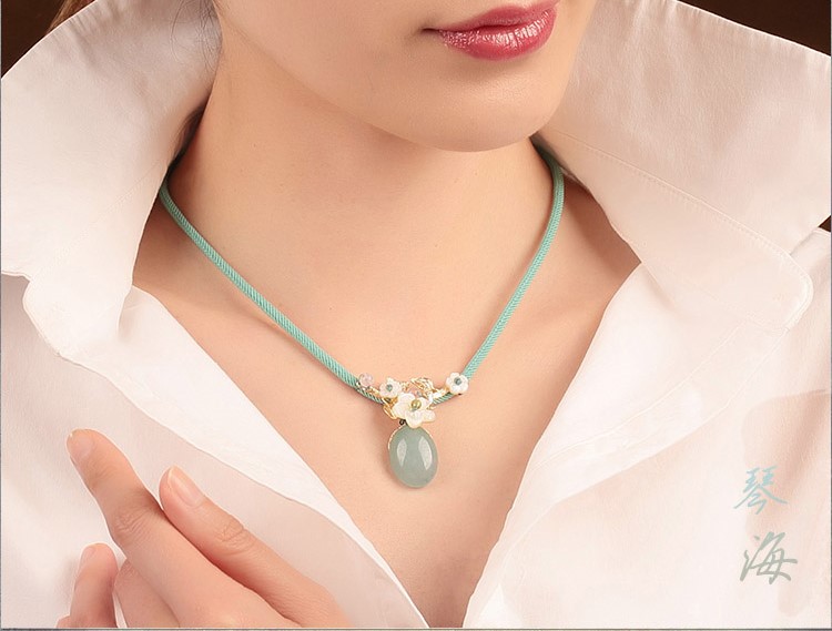 復古小清新項鏈:簡約脫俗森洗首飾