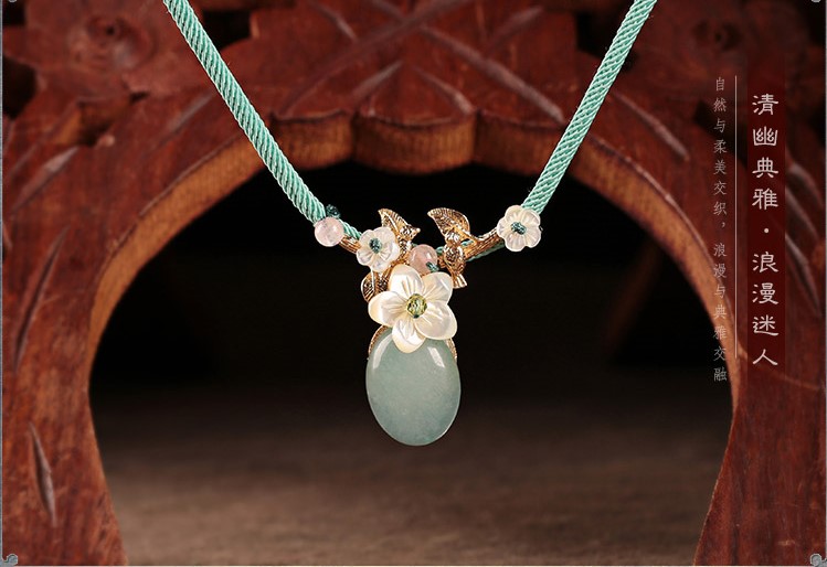 復古小清新項鏈:簡約脫俗森洗首飾