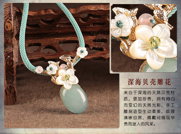 復古小清新項鏈:簡約脫俗森洗首飾