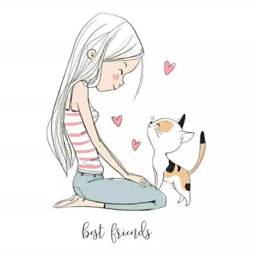 一組清新萌系簡(jiǎn)筆插畫：萌動(dòng)你的心靈！