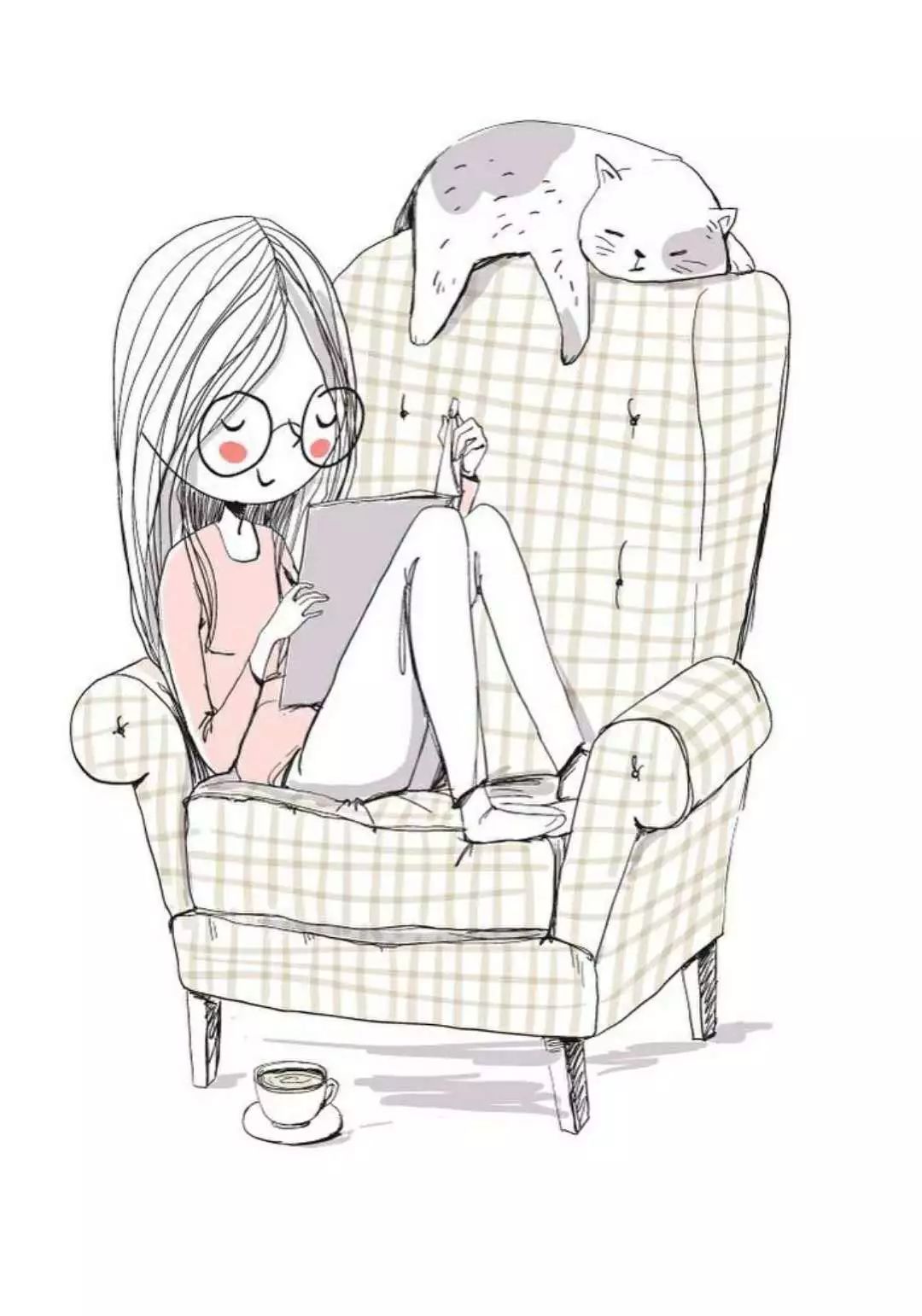 一組清新萌系簡(jiǎn)筆插畫：萌動(dòng)你的心靈！