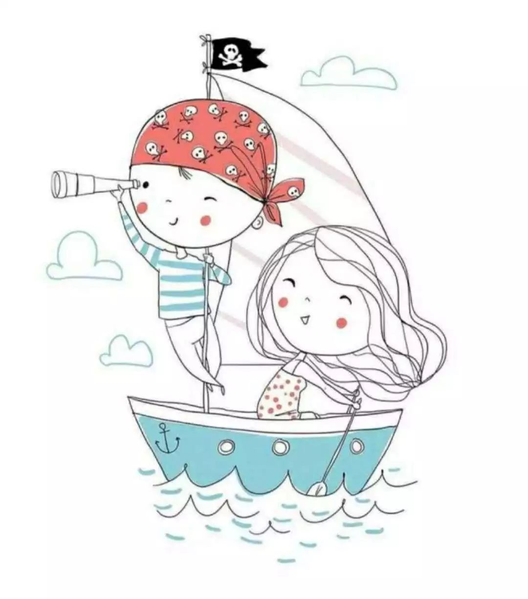 一組清新萌系簡(jiǎn)筆插畫(huà)：萌動(dòng)你的心靈！